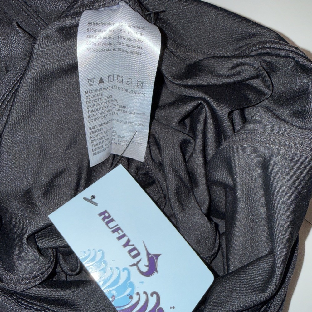 Rufiyo Faux Leather Leggings Women High Waist Shiny Stretch Pants Size Small - Picture 7 of 8